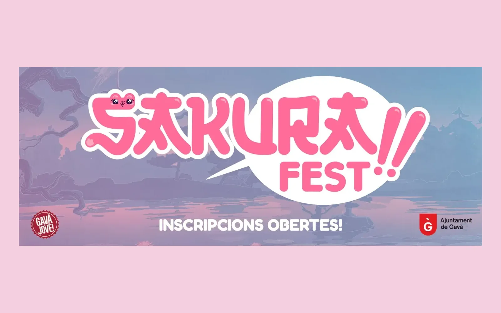 Banner del Sakura Fest 2026 para la portada de gavajove.cat.