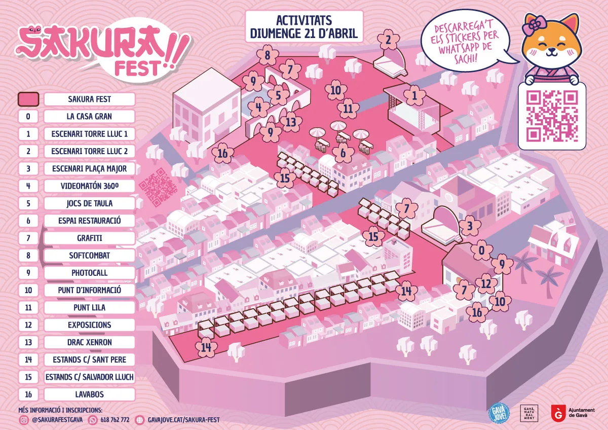 Mapa del recinto del Sakura Fest 2024 para la web.